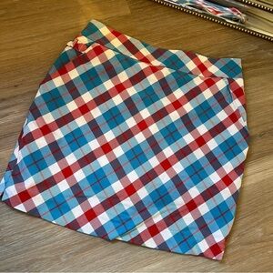 Royal & Awesome Women’s size 4 Red White Blue Plaid Golf Skort skirt